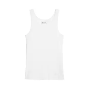 Топ Calvin Klein Cotton Contour Rib, белый