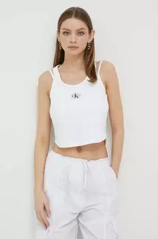 Топ Calvin Klein Jeans, белый