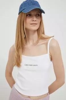 Топ Calvin Klein Jeans, белый