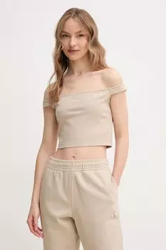 Топ Calvin Klein Jeans, бежевый
