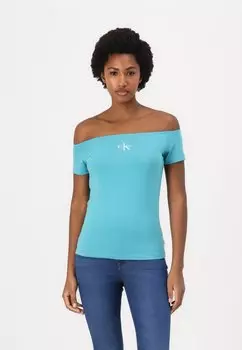 Топ Calvin Klein Jeans, бирюзовый