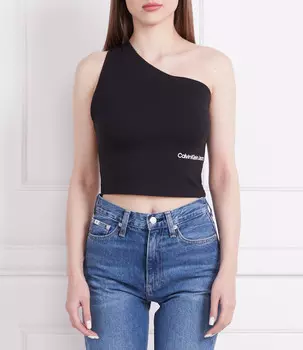 Топ CALVIN KLEIN JEANS milano slim fit, черный
