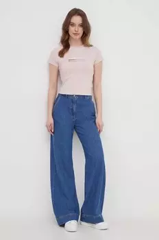 Топ Calvin Klein Jeans, розовый