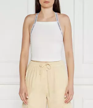 Топ CALVIN KLEIN JEANS Slim Fit, белый