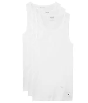 Топ Calvin Klein Underwear Cotton Classics 3-pack Tank Top, цвет White/White