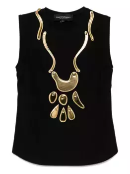 Топ Calypso без рукавов Cynthia Rowley, черный