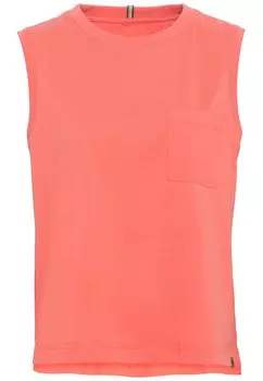 Топ Camel Active rmelloses T Shirt mit Brusttasche, красный