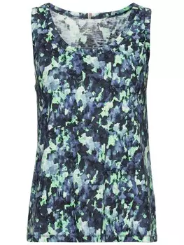 Топ Camel Active, синий/зеленый/смешанные цвета