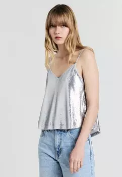 Топ Camicetta Calliope, серебряный