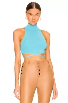 Топ Camila Coelho Adona, цвет Turquoise Blue