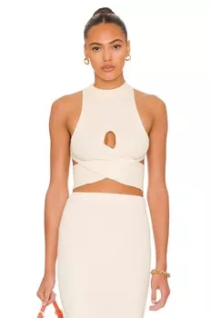 Топ Camila Coelho Macadamia Crossover, слоновая кость
