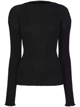 Топ Camille в рубчик Proenza Schouler, черный