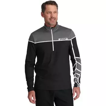 Топ capitol с т-образным вырезом и молнией Spyder, черный