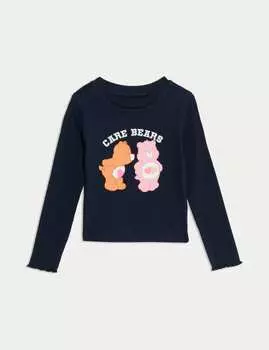 Топ Care Bears из хлопка Marks & Spencer, темно-синий