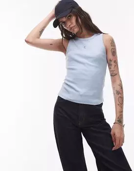 Топ Carhartt WIP Philips светло-голубого цвета