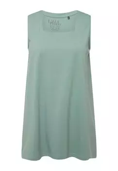 Топ CARREE-AUSSCHNITT RMELLOS Ulla Popken, цвет Mottled Green