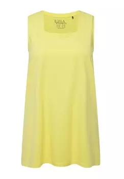 Топ CARREE-AUSSCHNITT Ulla Popken, желтый