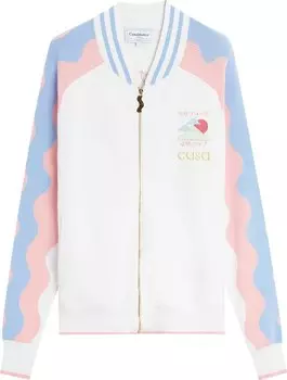 Топ Casablanca Track Top 'White/Light Pink', разноцветный