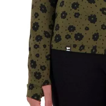 Топ Cascade Merino Flex 200 с воротником-стойкой женский Mons Royale, цвет Aoraki Lily