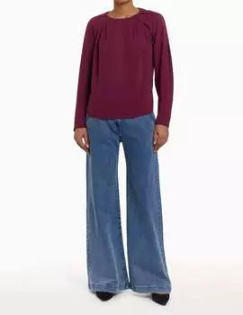 Топ Casianne в цвете баклажан Amanda Uprichard, цвет aubergine