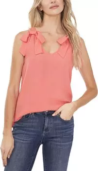 Топ CeCe Bow Tie Tank, цвет Cameo Coral