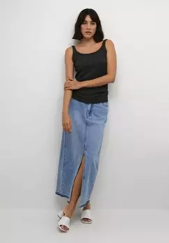 Топ CECILIA Kaffe, черный металлик