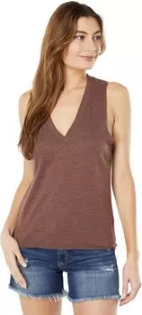 Топ Chaser Tri-Blend Jersey V-Neck Muscle Tank, цвет Cappuccino