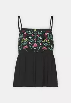 Топ CHELLA STRAP FEST YAS, черный