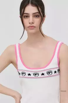 Топ Chiara Ferragni, белый