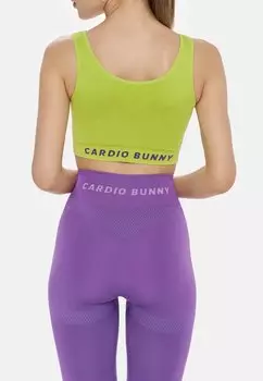 Топ Chill Crop Cardio Bunny, неоновый зеленый