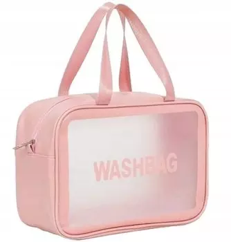 Top Choice Прозрачная косметичка из фольги для бассейна, розовая