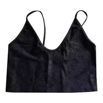 Топ Chrome Hearts Cross Motif Cropped Tank Top Black, черный