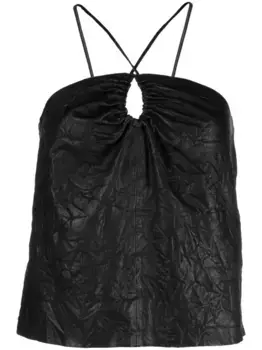 Топ Cidonie с жатым эффектом Zadig&Voltaire, черный