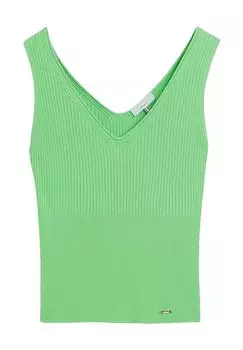 Топ Cigianna, V-образный вырез, резинка, женский CINQUE, зеленый