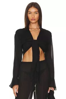 Топ CIN CIN Luau Sheer, черный