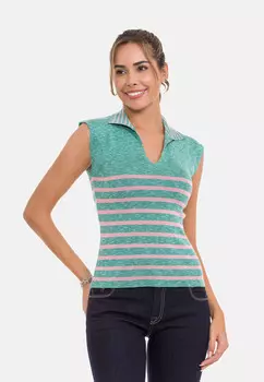 Топ Cipo & Baxx rmelloses Shirt, зеленый