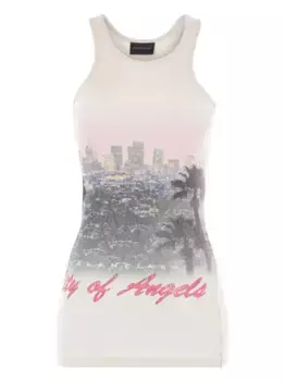 Топ City Of Angels в рубчик BALENCIAGA, белый