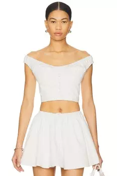 Топ Clarissa Majorelle, white