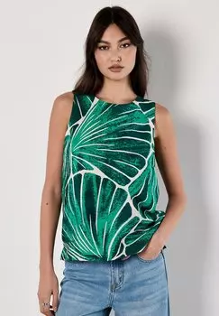 Топ COCKLE SHELL - Blouse Apricot, зеленый