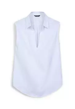 Топ COLLO POPELINE Calliope, слоновая кость