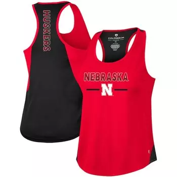 Топ Colosseum Nebraska Huskers, алый