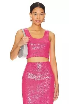 Топ Commando Sequin Crop, цвет Commando Pink