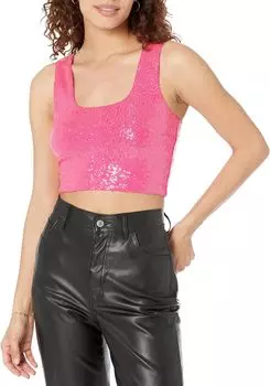 Топ Commando Sequin Crop Top SEQ202, цвет Commando Pink