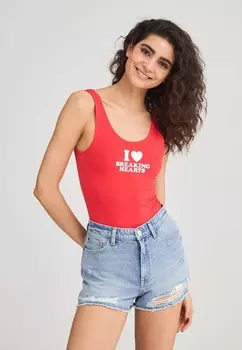 Топ CON SCRITTA Terranova, красный