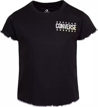 Топ Converse Kids Babydoll Wordmark Top, черный