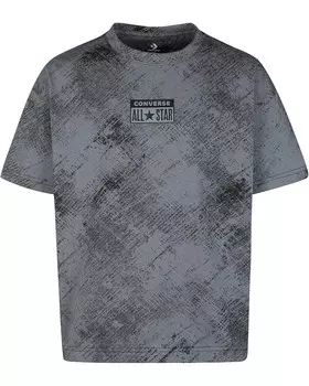 Топ Converse Kids Relaxed Aop Top, цвет Smokey Grey
