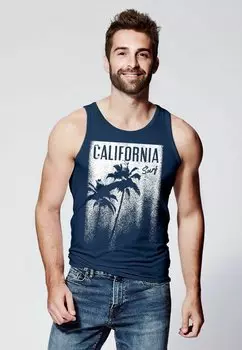 Топ COOLES CALIFORNIA SURF PALMEN Neverless, цвет navy