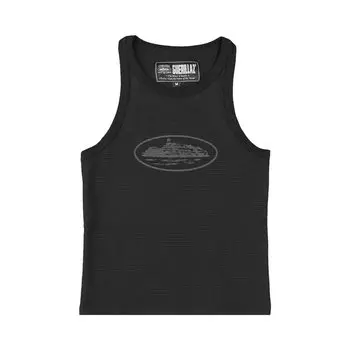 Топ Corteiz Tank Top, черный