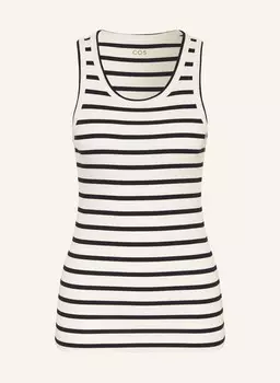 Топ COS, белый/темно-синий