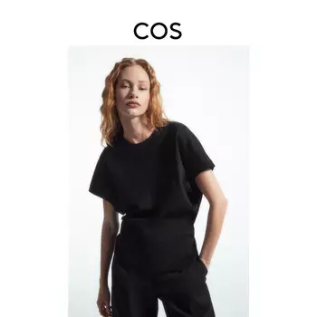 Топ Cos с короткими рукавами, черный